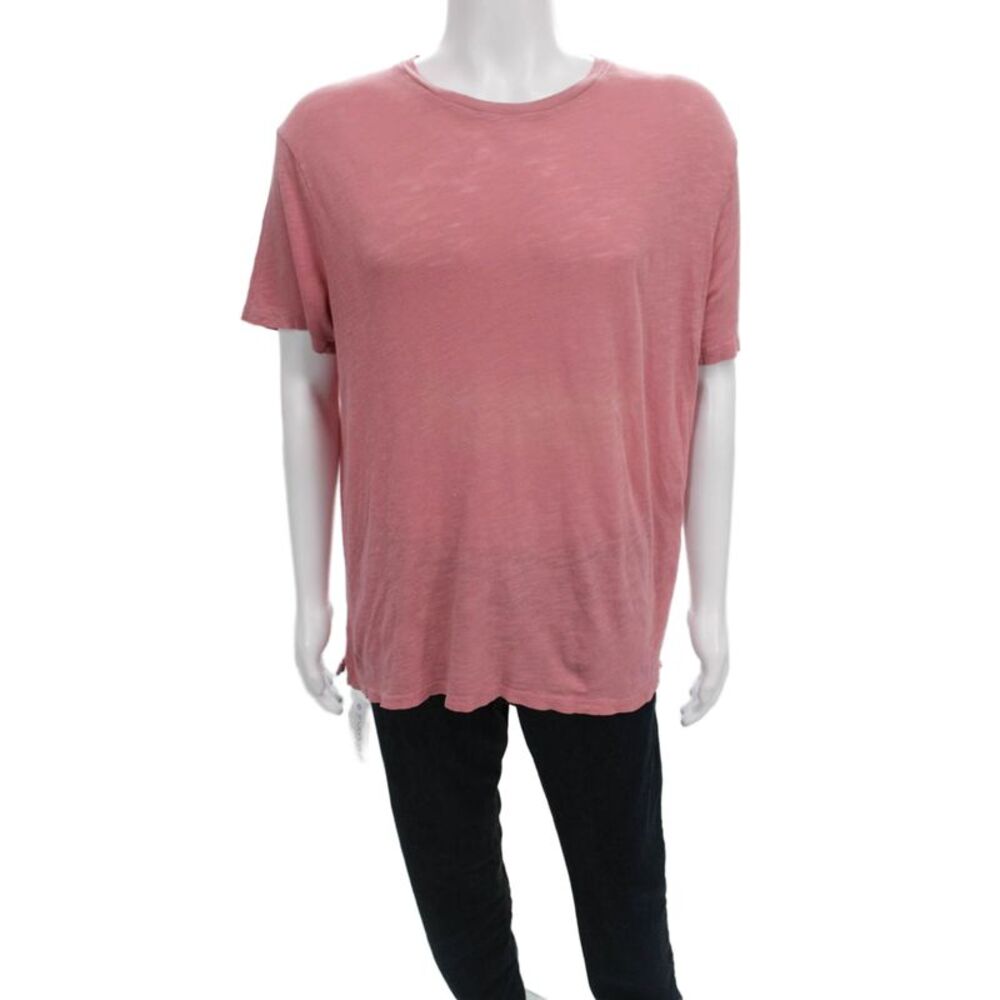 Vince Mens Basic T-Shirt Pink Size L